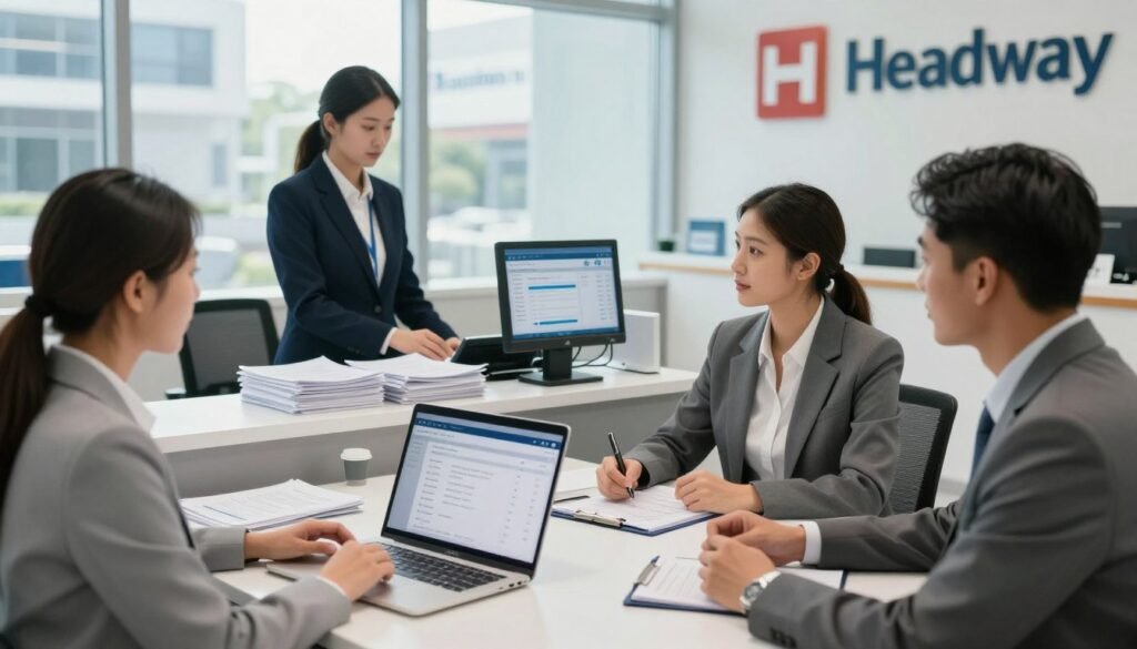 deposit headway broker via bank lokal